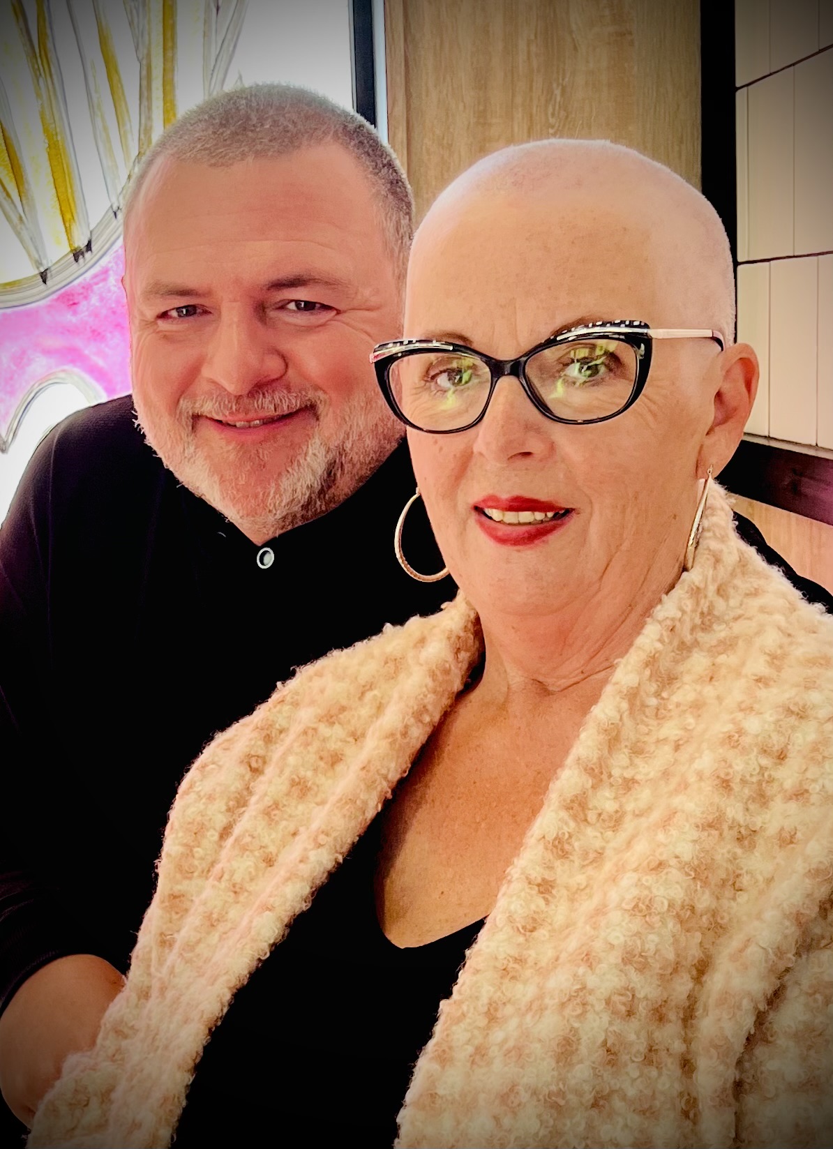 Michael Maidment with his mother